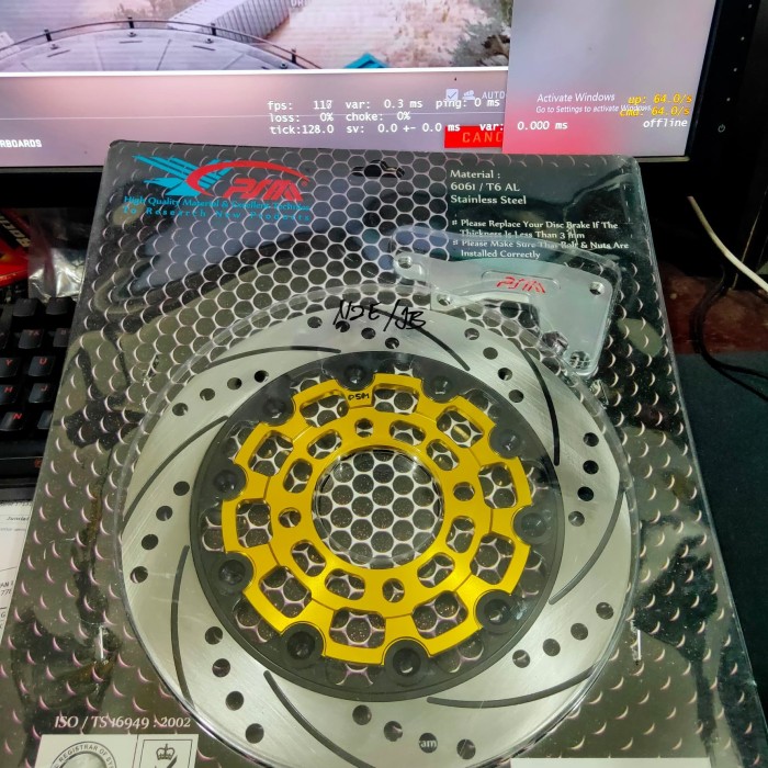 Titanium Bord 190mm Diameter