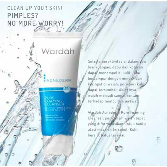 Jual Wardah Acnederm Pure Foaming Cleanser 60ml - Kota  