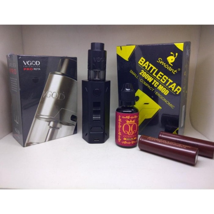 Jual BATTLESTAR SMOANT 200WATT + RDTA ROKOK ELEKTRIK - Kab