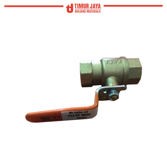 Jual BALL VALVE BESI  KUNINGAN ONDA 1 2 STOP KERAN 