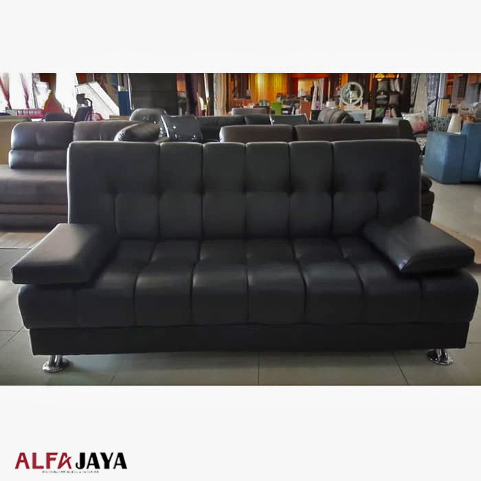 Jual Sofa  Bed Kursi Sofa  Oscar  Minimalis Hitam  Murah 