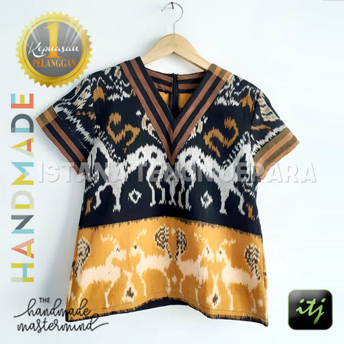 Jual Blouse Batik Tenun Handmade Motif Sumba Etnik - Kab ...