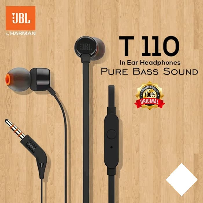 Jual Headset JBL T110 Original by Harman Earphone