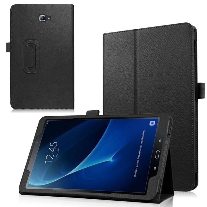 Jual Leather Folio Case Stand Cover For Samsung Galaxy Tab A6 10 1 2016 Sm Jakarta Barat Random Shop B Tokopedia