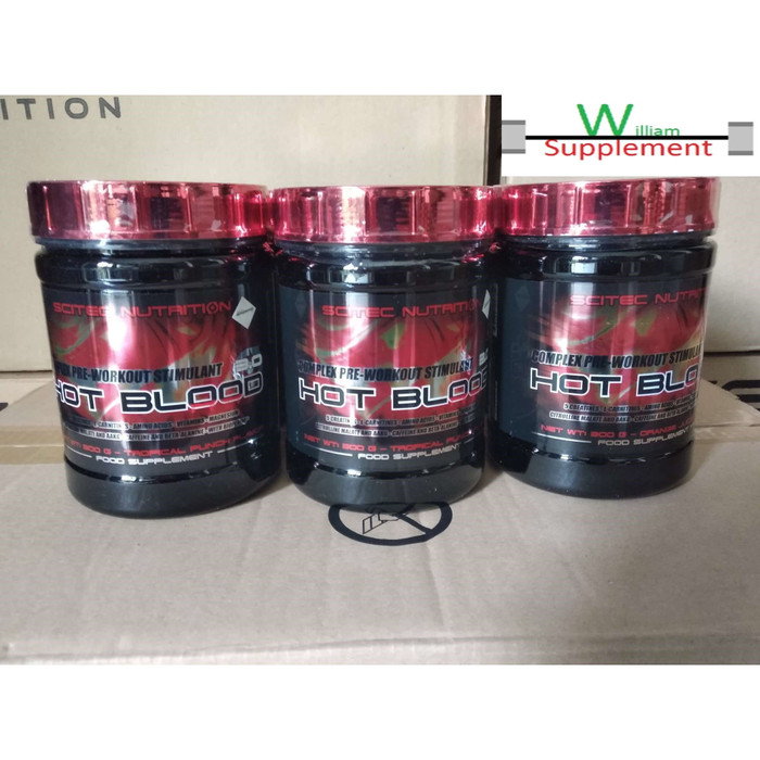 Jual Scitec Nutrition Pre Workout Hot Blood 3.0 300 Gram