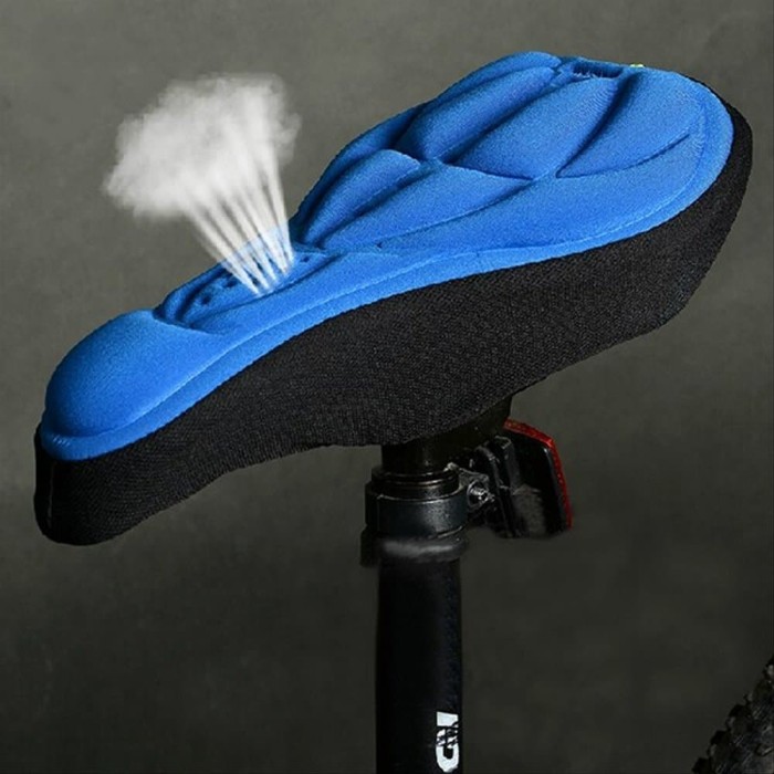 3D Cycling Bicycle Bike Silicone Saddle Seat Cover Silica Gel Cushion Soft Pad C