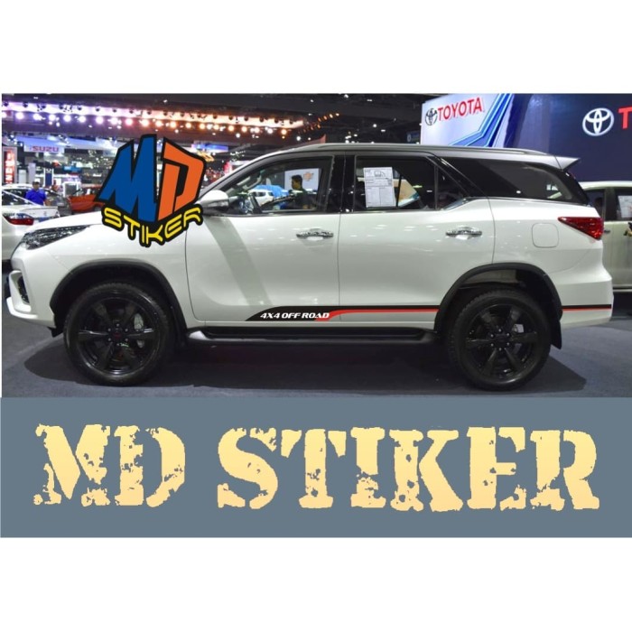 Jual Stiker Mobil Fortuner Pajero Sport Minimalis Kota Semarang