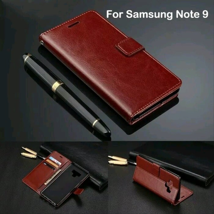 Jual Samsung Galaxy Note 9 Note9 Flip Wallet Kulit Leather