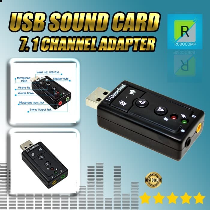 Jual Taffware USB 7.1 Channel Sound Card Adapter - Kota