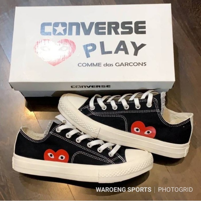 cdg shoes black
