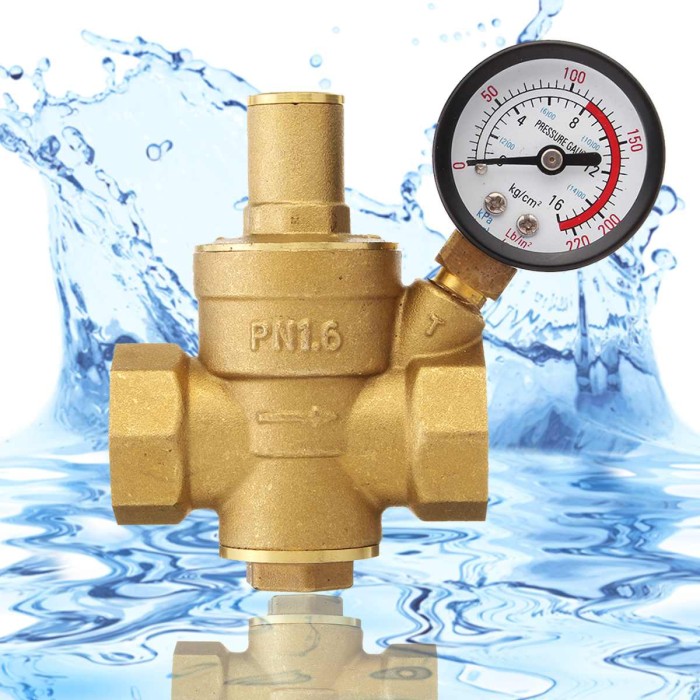 Jual DN20 34 Adjustable Relief Valve Brass Water Pressure Reducing