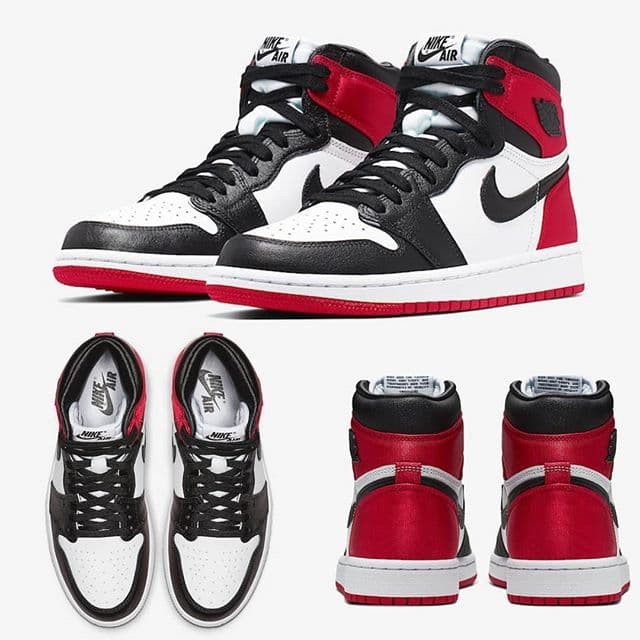 jordan satin black toe 1