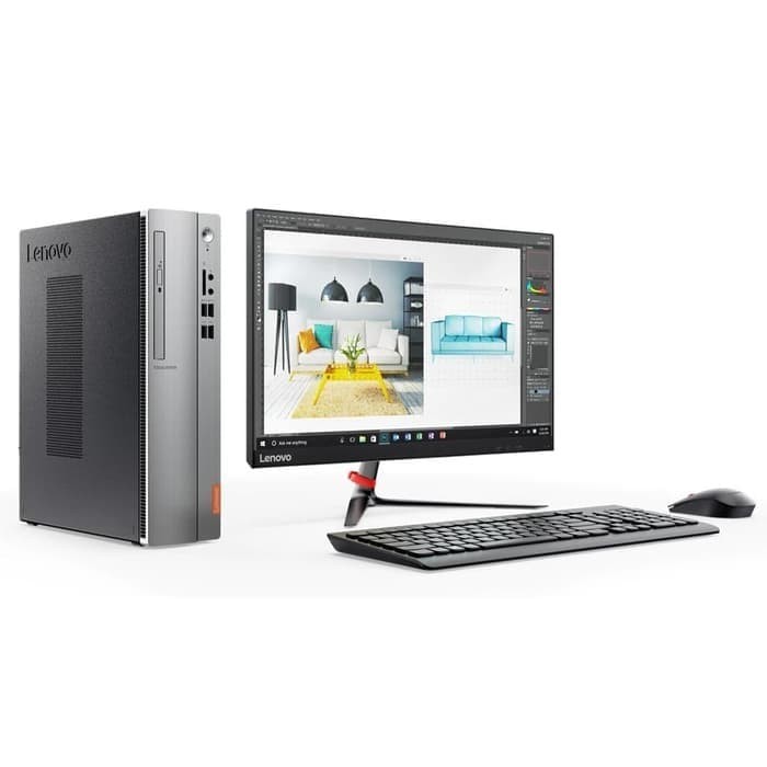 Jual LENOVO PC Desktop IC510S-C1ID Intel Core i3-9100 4GB 