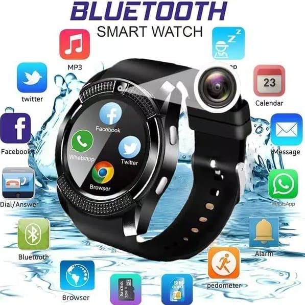 smart watch with camera bluetooth