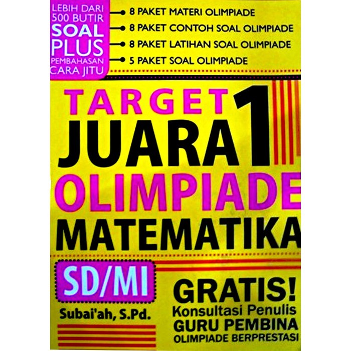 Jual Hot Sale Target Juara 1 Olimpiade Matematika Sd Mi Sc