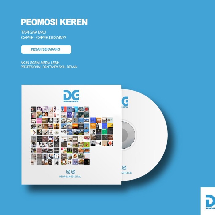 Download Jual Template Instagram Psd Facebook Sokmed Design Murah Iklan Kab Bogor Pedagangdigital Tokopedia PSD Mockup Templates