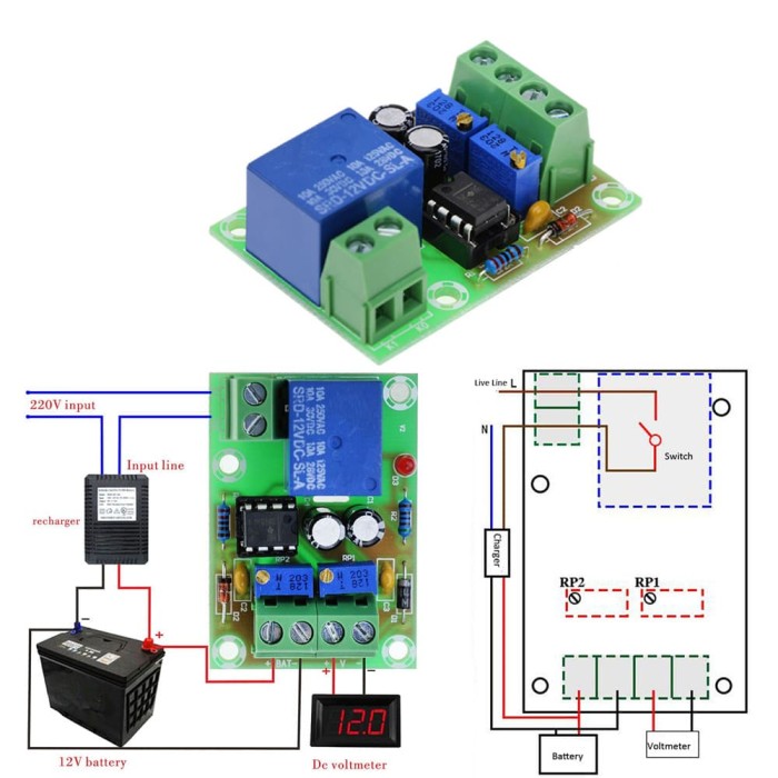 Jual XH-M601 Modul Charger Control Otomatis untuk aki Auto
