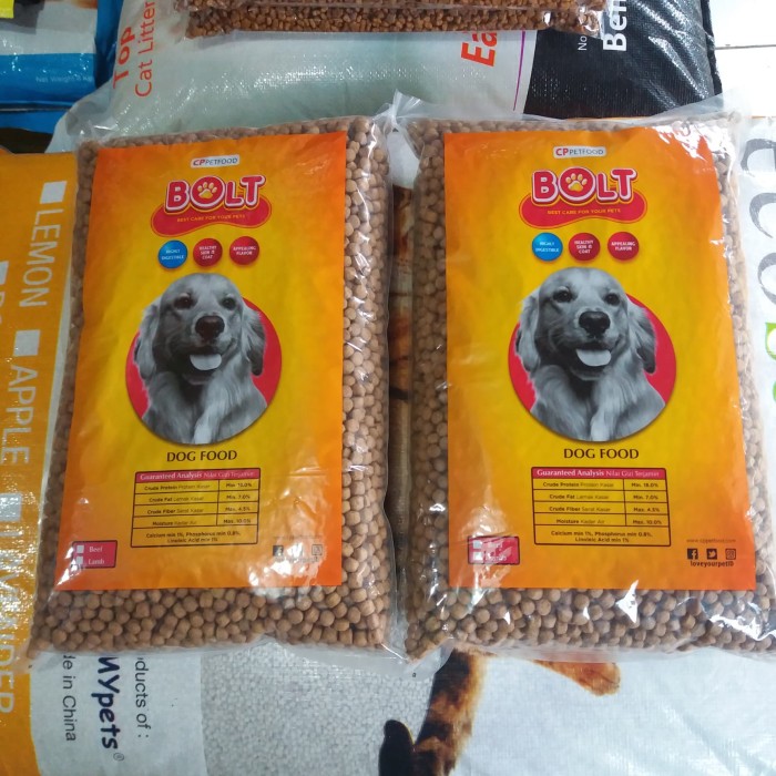 Jual Makanan Anjing Bolt Repack 1kg Beef Dog Food Kota Bandung