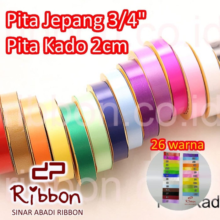 Jual GROSIR Pita Kado BIASA Jepang Plastik Kertas RIBBON 