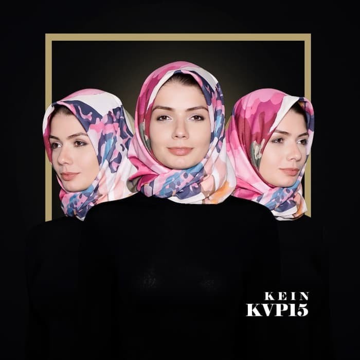 Jual KVP15 - Free Custom Nama Hijab Jilbab Kerudung Voal  