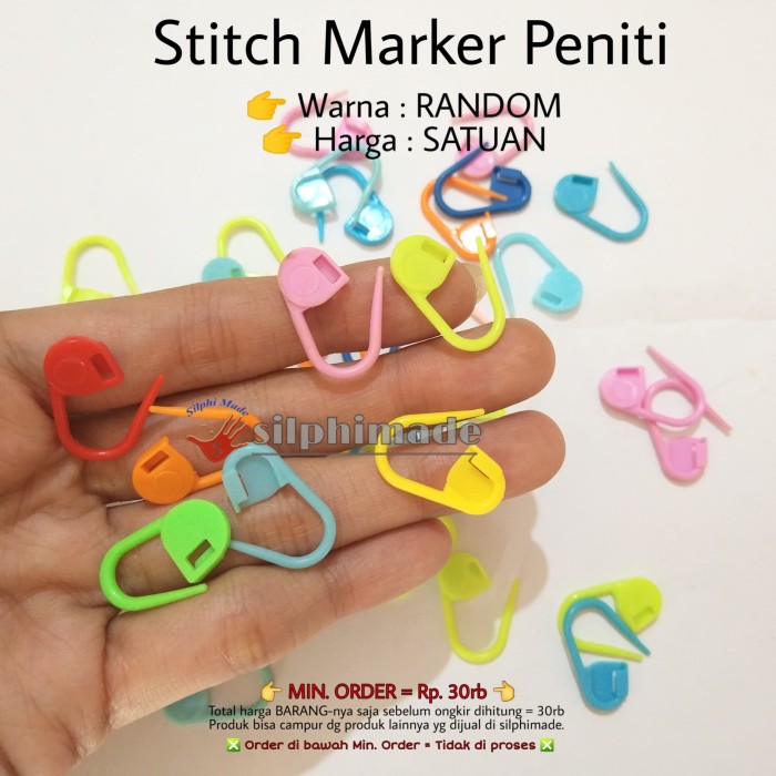 Foto Produk Stich Marker model Peniti (Penanda Rajutan) dari Silphi Made