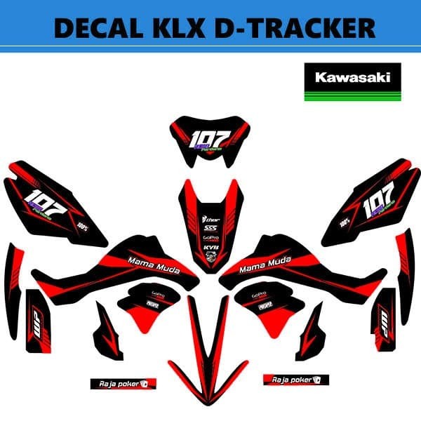 Jual Decal Stiker Motor Klx D Tracker Kawasaki Variasi Warna