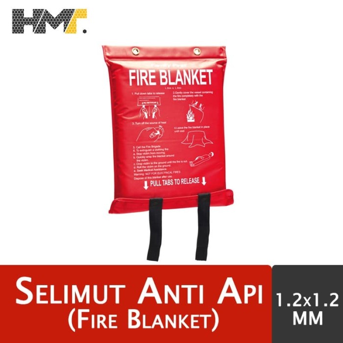 Jual Selimut Anti Api 1.2m x 1.2m / Fire Blanket - Jakarta Pusat - The