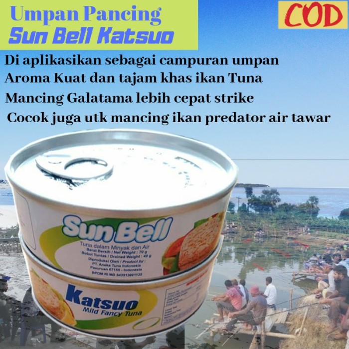Jual Umpan Pancing Tuna Kaleng Sun Bell 70 Gram Umpan Mancing Galatama Dki Jakarta Panca Mall Tokopedia