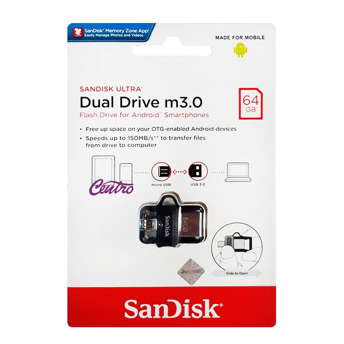 Jual Sandisk Flashdisk OTG 64GB 64 GB USB 3.0 ORIGINAL Garansi Resmi