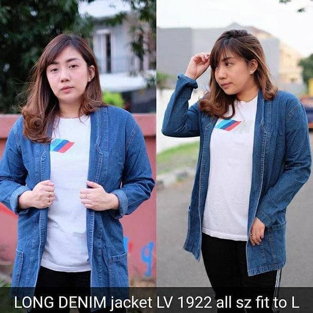 gaya jaket jeans