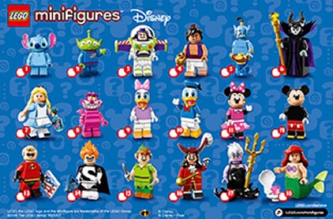 disney lego minifigures 2019