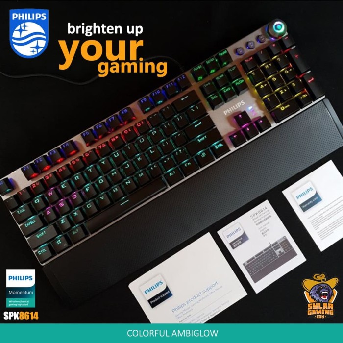 Jual Philips SPK8614 / G614 Momentum Mechanical Keyboard