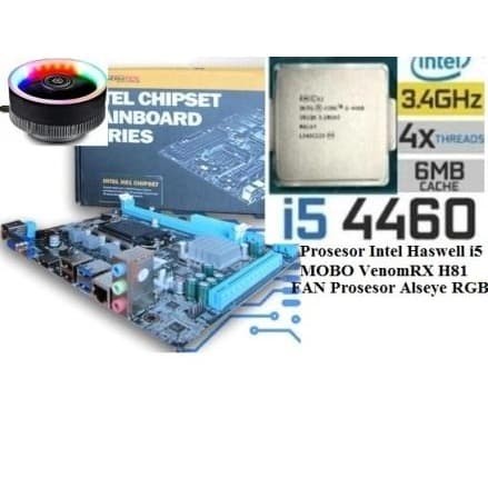 Jual Paket Intel Core i5 4460 Haswell Mobo H81 FAN 