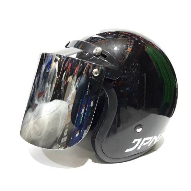 Harga Helm Bogo Kaca Datar Silver - Jual Helm Bogo Retro ...