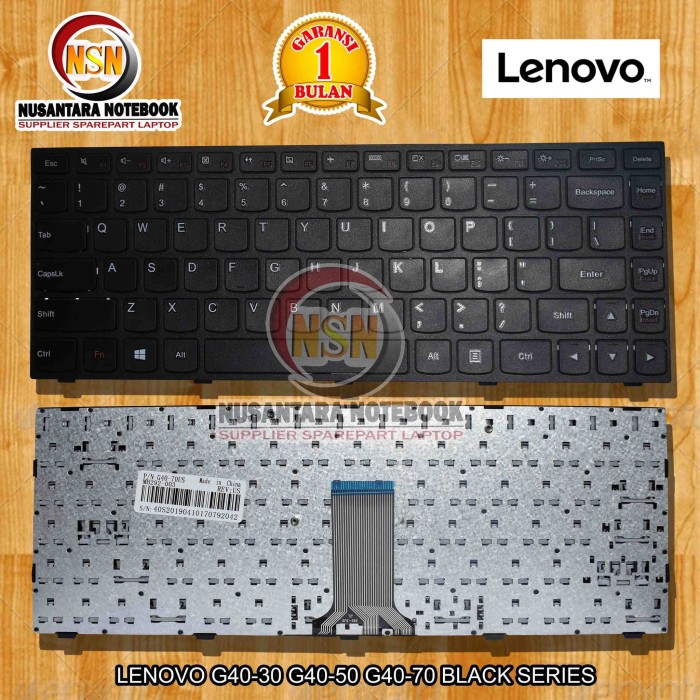 Jual Keyboard Laptop Lenovo G40-30 G40-50 G40-70 Black