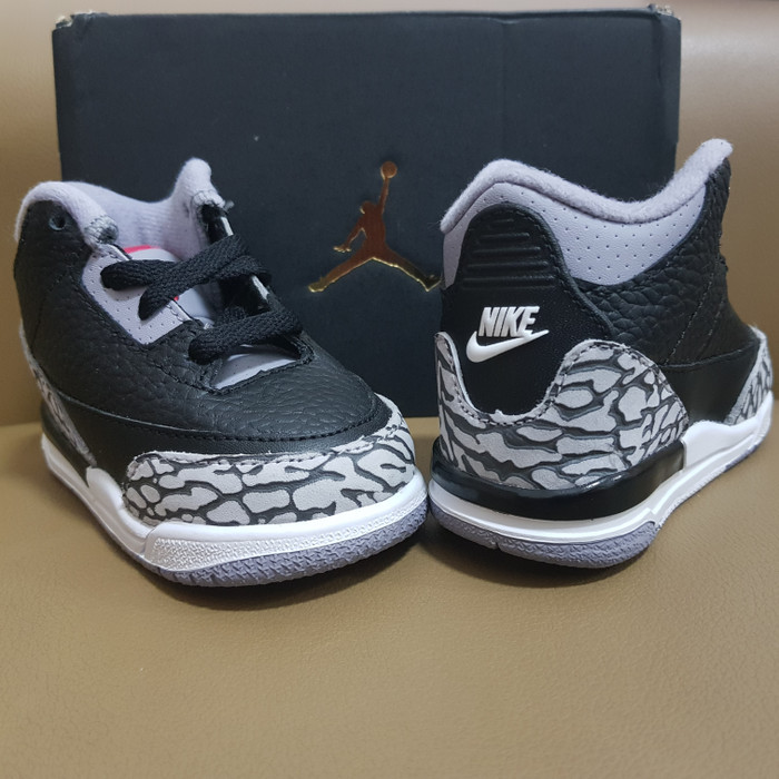 air jordan 3 black cement toddler