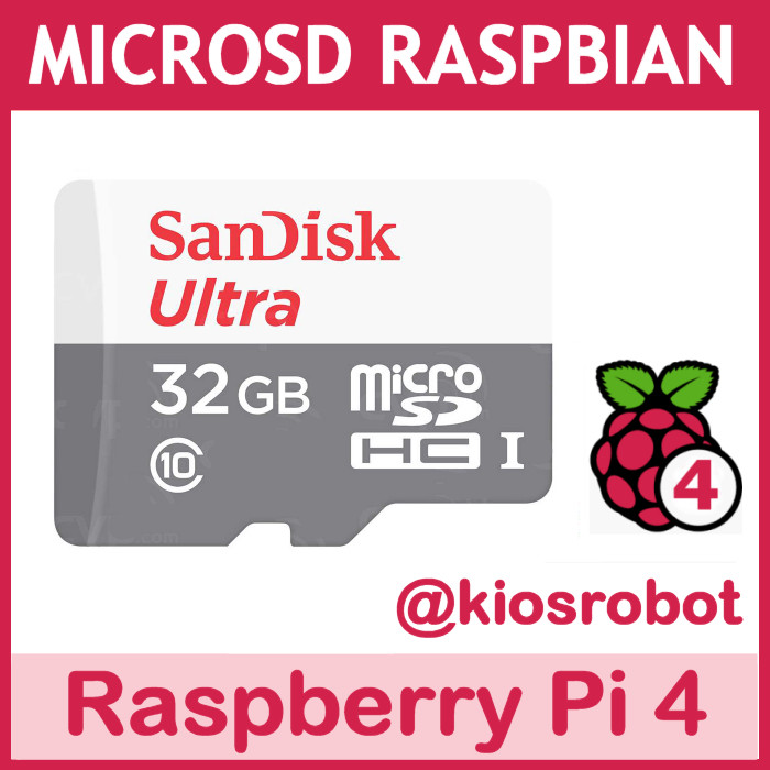 Jual Micro SD 32GB khusus untuk Raspberry Pi 4 sudah 