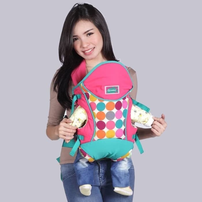 Jual Gendongan Bayi Depan Snobby Ransel Double Fungsi Saku Color