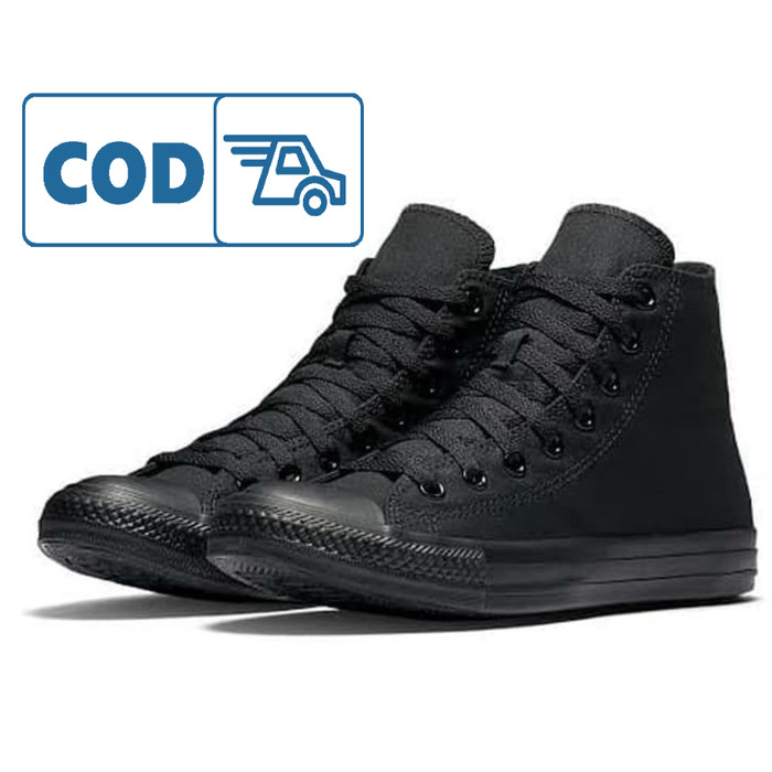 sepatu all star full black