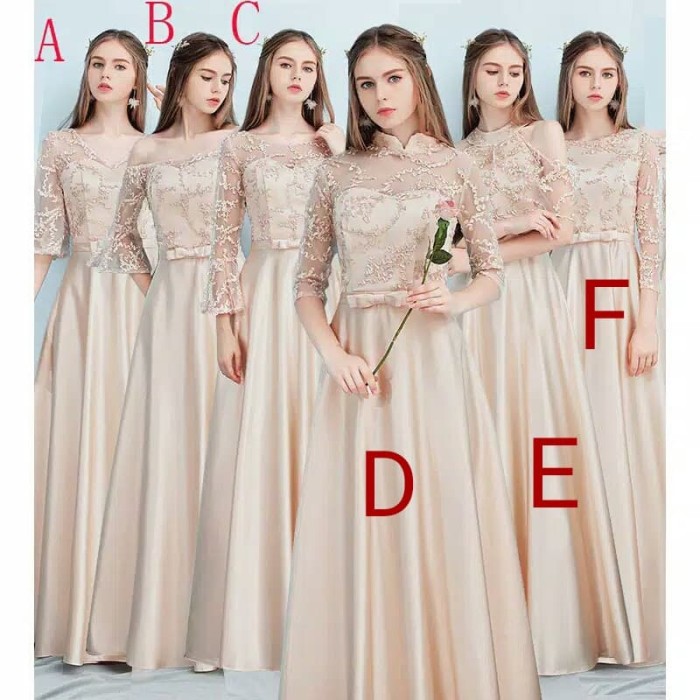 dress warna merah gold