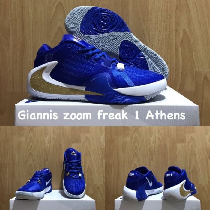 Jual sepatu  basket  nike zoom giannis  freak 1 athens blue 