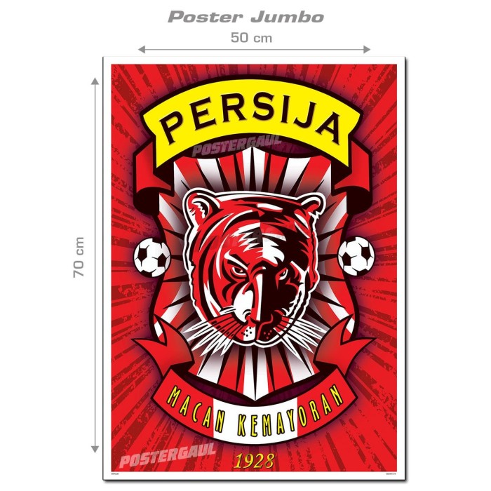 Jual Poster Jumbo Persija Macan Kemayoran Fcl61 Ukuran 50 X 70 Cm Jakarta Barat Poster Gaul Tokopedia