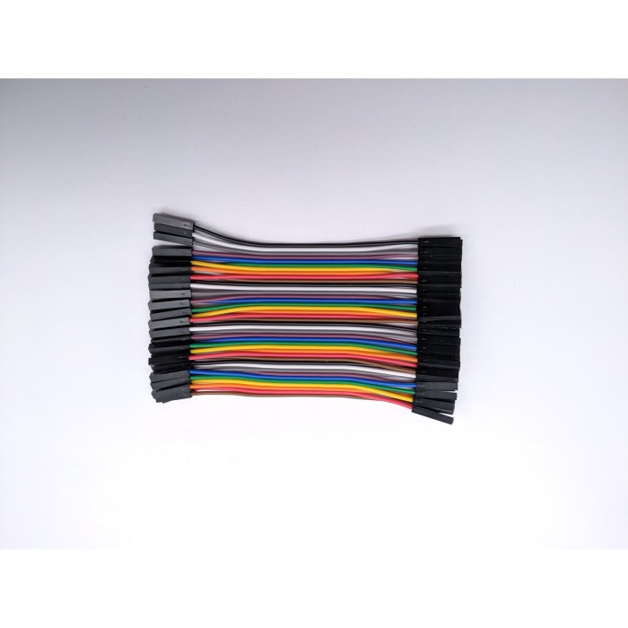 Jual kabel jumper arduino 10cm female to female pelangi