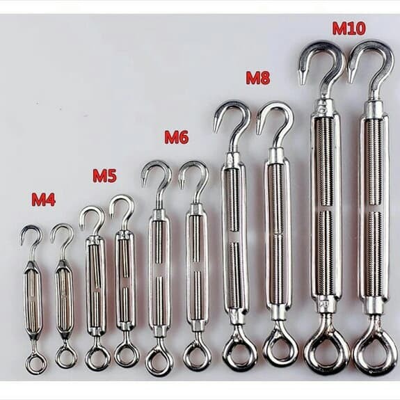 Jual TURNBUCKLE M5 Stainless Steel 304 Jarum Keras 5mm pengencang Kabel
