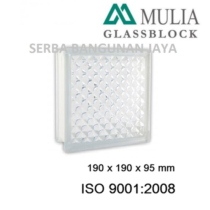 Jual MULIA GLASS BLOCK NET 1 DU   S 190 X 190 X 95 mm - Kota