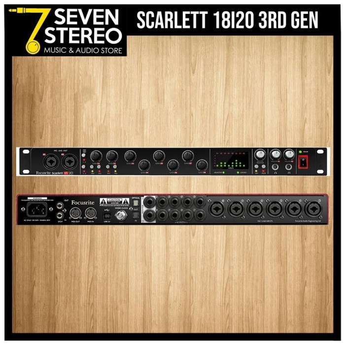 Jual Focusrite Scarlett 18i20 3rd Gen USB Audio Interface - Soundcard