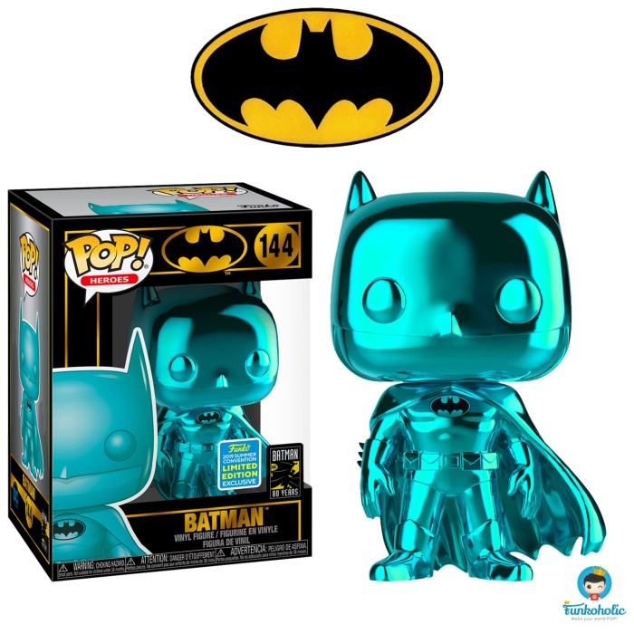 teal chrome batman funko pop