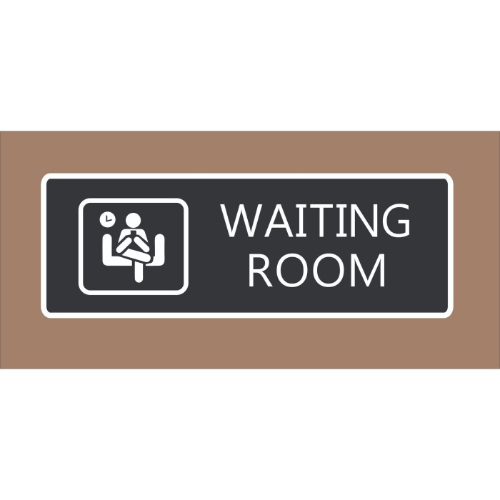 Jual sign waiting room ,ruang tunggu - Jakarta Pusat - V&J