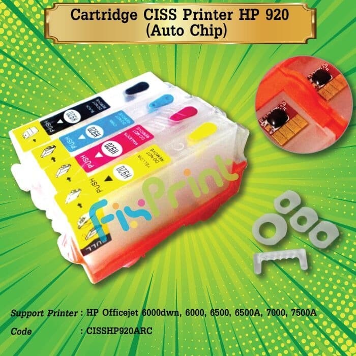 Jual Cartridge CISS HP Officejet 7000 6500 6000 HP920 Auto ...