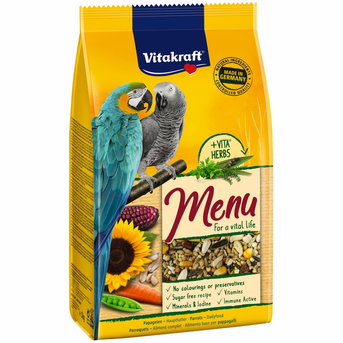 Jual Vitakraft Menu Premium For Parrot 1kg Makanan Burung Kakatua